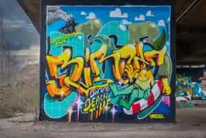 Graffito unter der A42